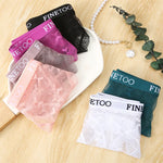 New 3Pcs Lace Thongs Women Floral G-string Underwear Trendy Letter T-Back Underpants Sexy Low Waist Bikini Panties Ladies Panty