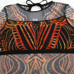 S - XXL 3PCS New Printed Long Sleeve With Pants Sarong Women Swimwear One Piece Swimsuit Female Bather Bathing Suit Swim V7180