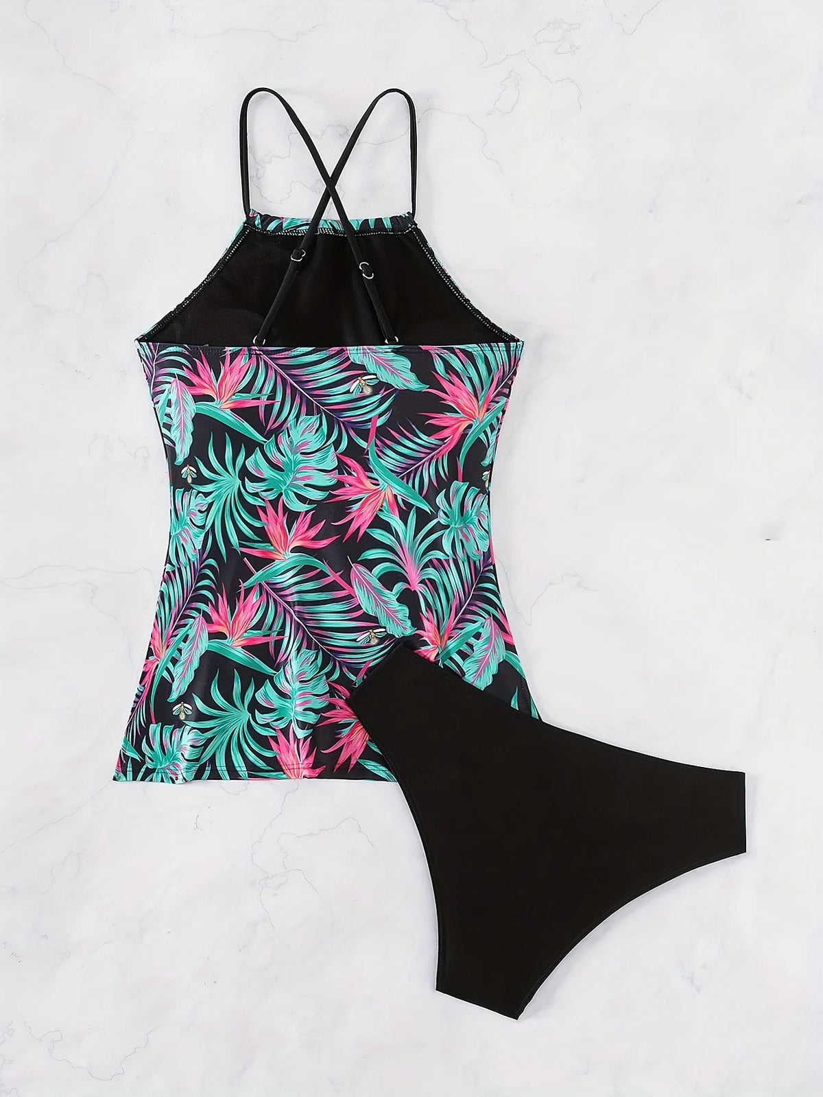 ZTVitality Sexy Print 2 Piece Tankini Set 2025 New Arrival Push Up Padded Bra Swimsuit Women Swimwear summer Beachwear Brazilian