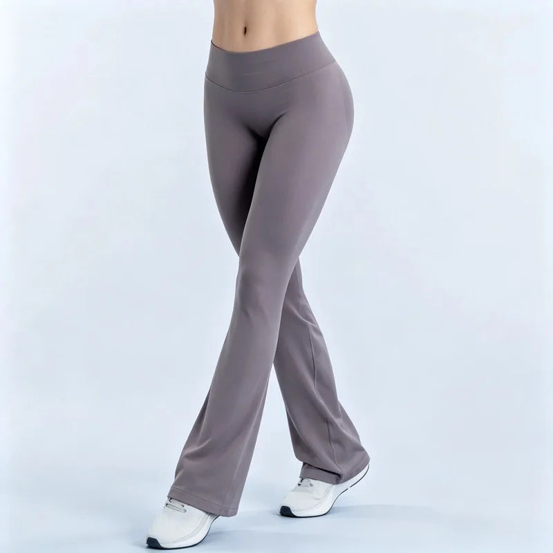 HISTELLO Impact Flares Leggings Seamless Yoga Flare Pants Women Sports Clothing Butt Lift Workout Sweatpants Gym Flared Trousers