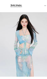 Split Swimsuit Women's Four Piece Set Slimming Ins Style Sexy Hot Spring Bath New Swimsuit