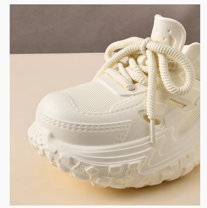 2026 New Leisure Platform Clogs For Women Men Summer Street House Shoes Soft EVA Lace-up Style Slippers Couples Beach Sandals