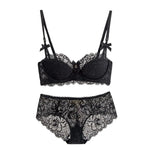 Modest French Pure Desire Bralette AB Cup Full Coverage Lace Bra & Set Small Bust Push Up Wireless for Chubby Girl Bow Plus Size