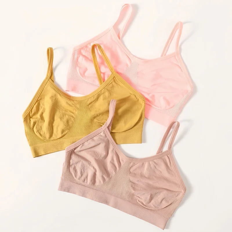 Women Tank Crop Top Female Seamless Underwear Backless No Pads Unlined Sexy Lingerie Comfort Woman Top Camisole