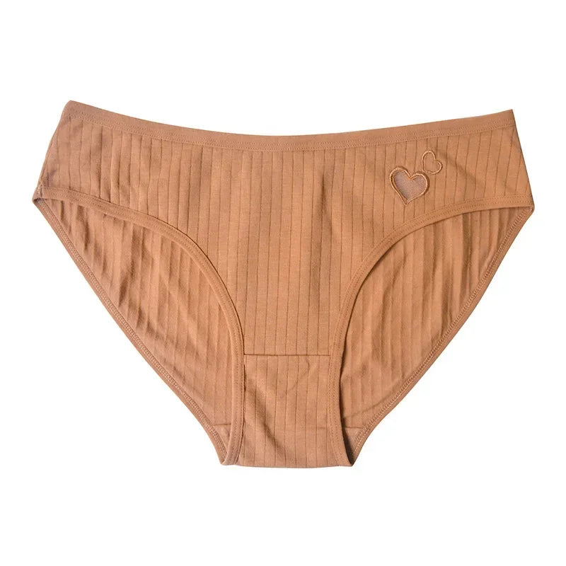 2Pcs/Set Cotton Panties For Women Briefs Low Rise Seamless Underwear Female Underpants Comfort Sexy Lingerie M-XL