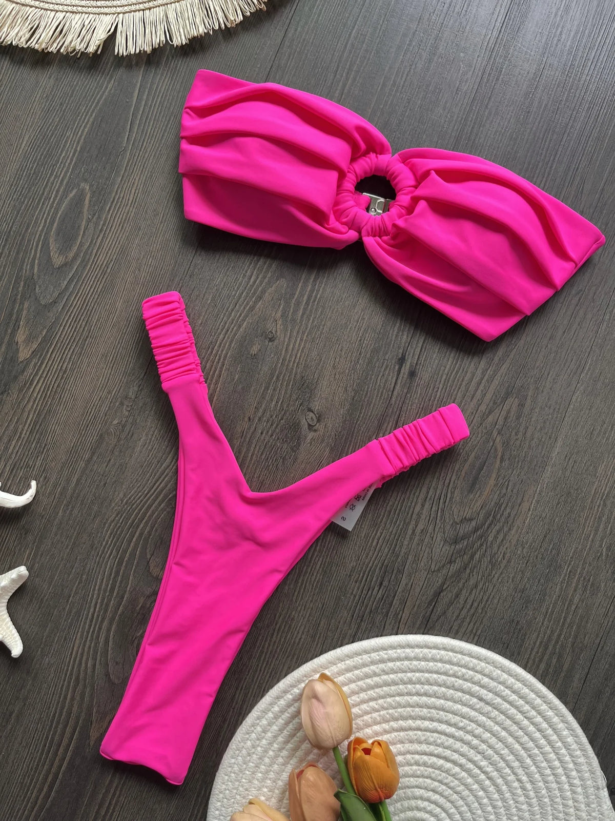 Micro Bikini Push Up Women Swimsuits 2024 Sexy Female Swimwear Brazilian Bikini Set Thong Biquini Swimming Suits Beachwear