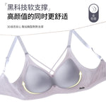 Traceless Half-Fixed Cup Women Underwear Thin Jelly Soft Support Anti Drop Adjustable No Steel Ring Super Soft Solid Color Bras