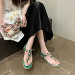 Women Sandal Summer Fashion Rhinestone Casual Shoe for Woman Luxury Beach Slippers Designer Flip Flops