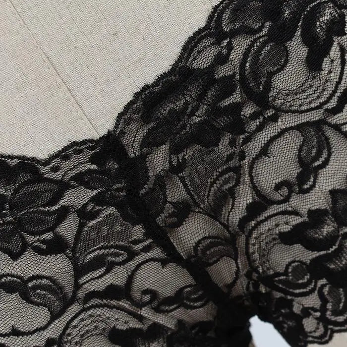 Black Lace Panties Low Waist Hollowed Out Women Briefs Sexy Transparent Breathable Soft Ladies Boyshort Underwear Women Lingerie