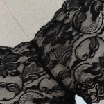 Black Lace Panties Low Waist Hollowed Out Women Briefs Sexy Transparent Breathable Soft Ladies Boyshort Underwear Women Lingerie