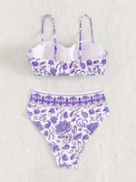 2026 High Waist Bikinis Women Print Push Up Swimsuit Floral Swimwear Female Bathers Bathing Swimming Suit Summer Beachwear