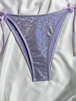 Sparkling Glitter Halter Bow Bikini Female Swimsuit Women Swimwear Two-pieces Bikini Set High Cut Bather Bathing Suit Swim Lady