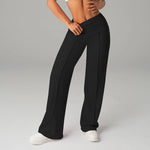 STOUREG High Waisted Yoga Pants for Women, Loose Wide Leg Workout Trousers with Pockets for Running and Outdoor Exercise