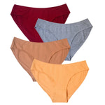 4Pcs/Set Women Low Rise Briefs Women's Cotton Panties Female Underpants Comfort Panties Sexy Lingerie M-XL Underwear