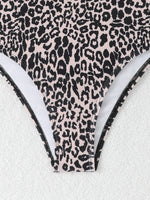 2026 Leopard Swimsuit One Piece String Backless Monokini Swimwear Women Sexy Bathers Bathing Swimming Swim Suit Female Beachwear