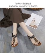 2026 New Shoes for Women Bohemia Crystal Sandals Women Shoes Rhinestone Lady Flip Flops Pearl Slip on Flat Beach Shoes