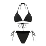 Sexy Hole Out Mesh Long Sleeve Dress 3 Piece Swimsuit 2026 Women Black Summer Push Up Thong Bikini Holiday Bathing Suit Swimwear