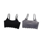 2Pcs/Set Push-Up Bras For Women Tube Top Seamless Underwear No Steel Ring Soft Support Bra Female Breathable Sexy Lingerie