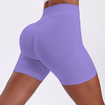 Women Sexy High Waisted Yoga Shorts Fashionable and Running Fitness Pants Summer Solid Color Yoga Leggings