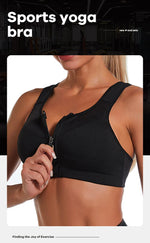 CZGUKES-2XL Popular Sports Top Yoga Bra Women's Shockproof Sports Shirt Sports Bra Front Zipper Women's Push Up Bra Sportswear