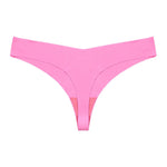 Seamless Thong Women Panties Sexy G String Ice Silk Underwear T Back Sports Yoga Girls Briefs Traceless Plus Size S-XL