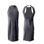 High Slit Cheongsam Uniform Temptation Erotic Nightdress Women Sexy Lingerie Dress+Panties Set Porn Sex Nightie