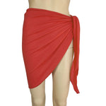 Women Beach Skirts Swimwear Summer Solid Bikini Cover Ups Shorts Pareo Wraps Sarong Skirt Swimsuit Beachwear Half Wrapped Skirt