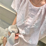 Summer New Sweet Cute Women's Loose Home Clothes Spwear Can Be Worn Outside V-ne Ort 2026 Night Wears for Women