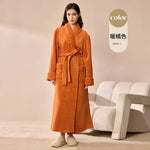 2026 Autumn Winter New Thick Coral Fleece Couple Bathrobe, Long Flannel Robe for Men Women Warm Home Pajamas Loungewear