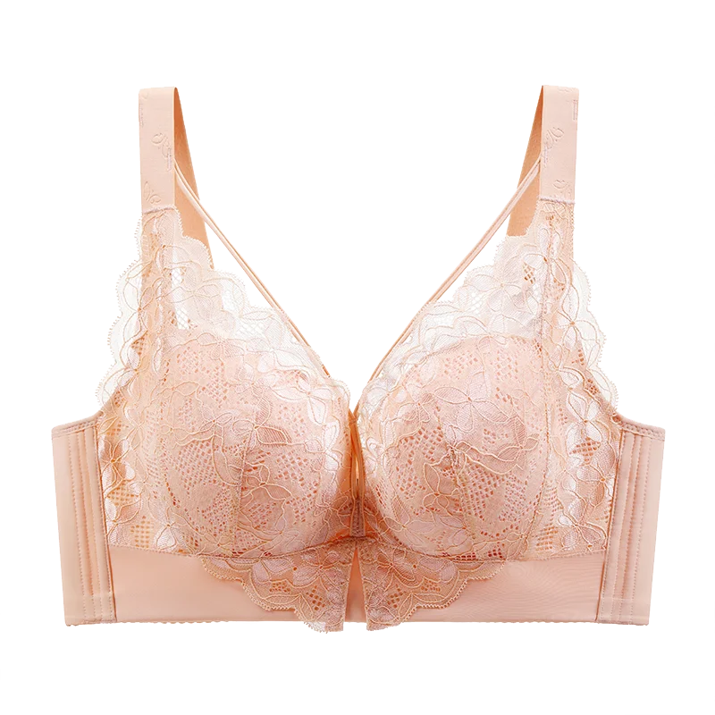 Coverage Lace Bras Plus Size Push Up Bra Sexy Lingerie Women FullWireless Brassiere C D E Cup Push Up Bras for women Bra 52CDE