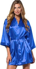 Women's Bride Bridesmaids Silky Robe Satin Kimono Robes for Women Lingerie
