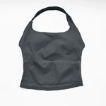 NCLAGEN Gym Halter Top Woman longline strappy tank Padded yoga clothing Fitness workout Running Activewear pilates clothes