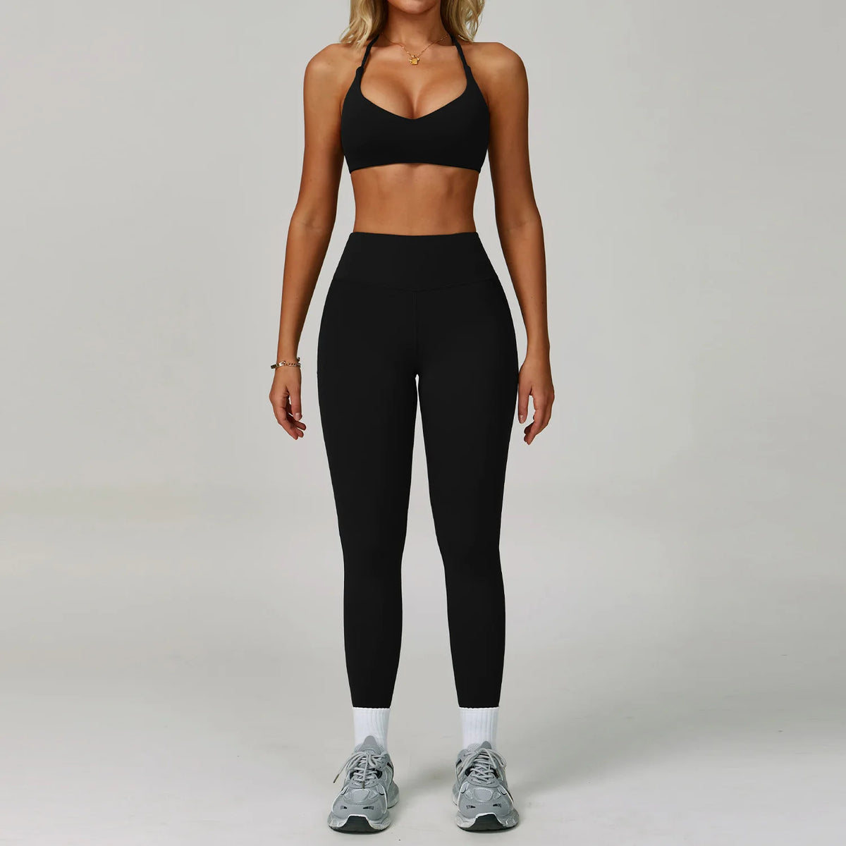 Hearuisavy Women's Running Comfort 2Pcs Sports Pants Set High Waist Push Up Workour Sportswear Casual Cycling Jogging Yoga Bras