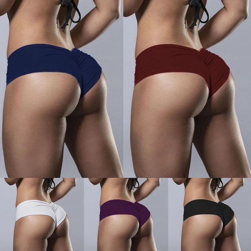 Women Yoga Briefs Fitness Bike Sexy Shorts Fashion Workout Push Up Sportswear Sport Mini Short Gym Shorts Girls Spodenki Damskie
