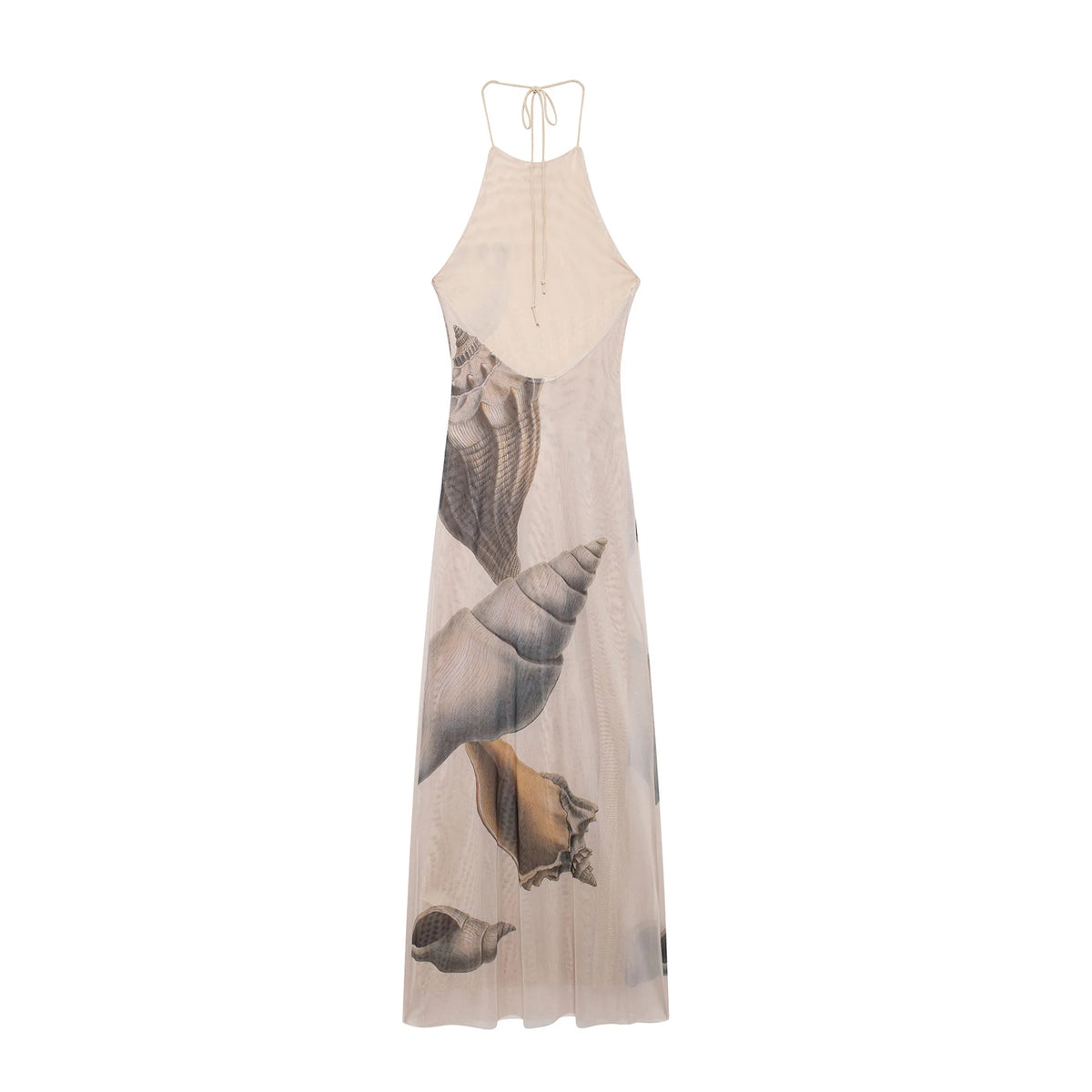 Summer Vacation Style Print Long Dresses Women Sexy Backless Slim Sleeveless Halter Neck Dress Fashion Casual Lady Beach Vestido