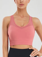 Women's Sports Bra Wireless Fitness Gym Running Underwear Breathable Shockproof Vest Style Back Beauty High Strength Yoga Bra