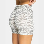 Women's Leopard Print Contrast Color Yoga Shorts | High Waist Gym Running Athletic Pants for Ladies