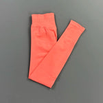 HISTELLO Impact Leggings Women Seamless Sports Yoga Pants Low Ribbed Band Gym Tights Fitness Workout Scrunch Butt Leggings