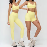 2 Pieces Sportswear Women Yoga Set Gym Clothes Fitness Set Outfit Outdoor Long-Sleeved Shirt Tracksuits Sports Bra Gym Leggings