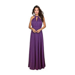 Women Dress Halter Sleeveless Backless Multiple Strap Design Party Dress Wedding Banquet Festival Long Dress