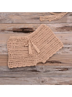 17 Colors Bikini Bottom Hollow Out Mini Shorts Swim Brief Women Swimwear Female Bather Brazilian Tanga Panties Underwear V7011