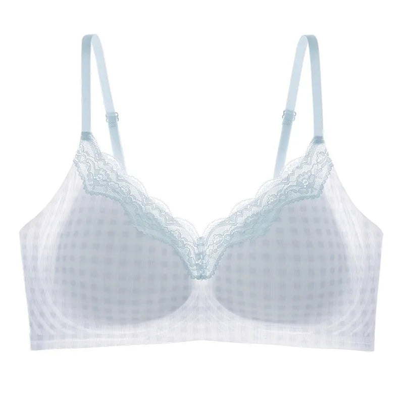 10A Antibacterial Cooling Bra for Small Chest, Summer Breathable Bralette, Wireless No Show, Anti-Sagging & Comfort Wear MOYISU