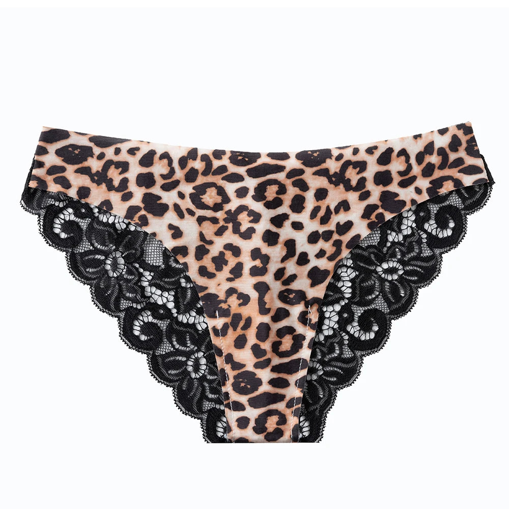 GICZI Women's Sexy Lace Briefs Panties Temptation Perspective Underwear Soft Elastic Panties for Woman Lingerie Intimates S-L