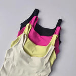 Women's fitness sports vest, camisole, beautiful back, running, shock-absorbing, gathering and slimming, naked feeling, worn ext