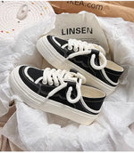 Women's Shoes WhiteNew Canvas Shoes Breathable Comfortable Platform Outdoor Casual Sports Shoes Zapatillas De Mujer