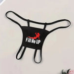 Black Print Thongs Seamless Intimates Panties Outfits G-strings