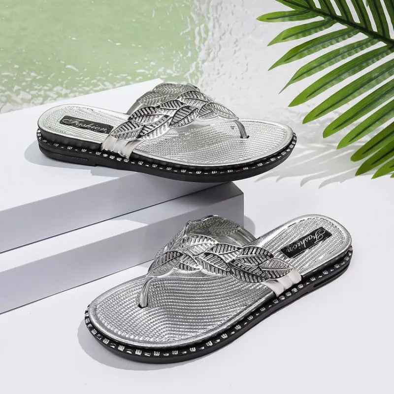 Ladies Shoes 2026 Brand Pinch Toe Women's Slippers Fashion Outdoor Beach Light Comfortable Best Seller Flip Flops Zapatos Mujer
