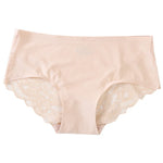 4Pcs/Set Panties Sexy Briefs Lace Trims Panties For Women Comfort Breathable Panty Low-Rise Lingerie M-XXL Ice Silk Underwear