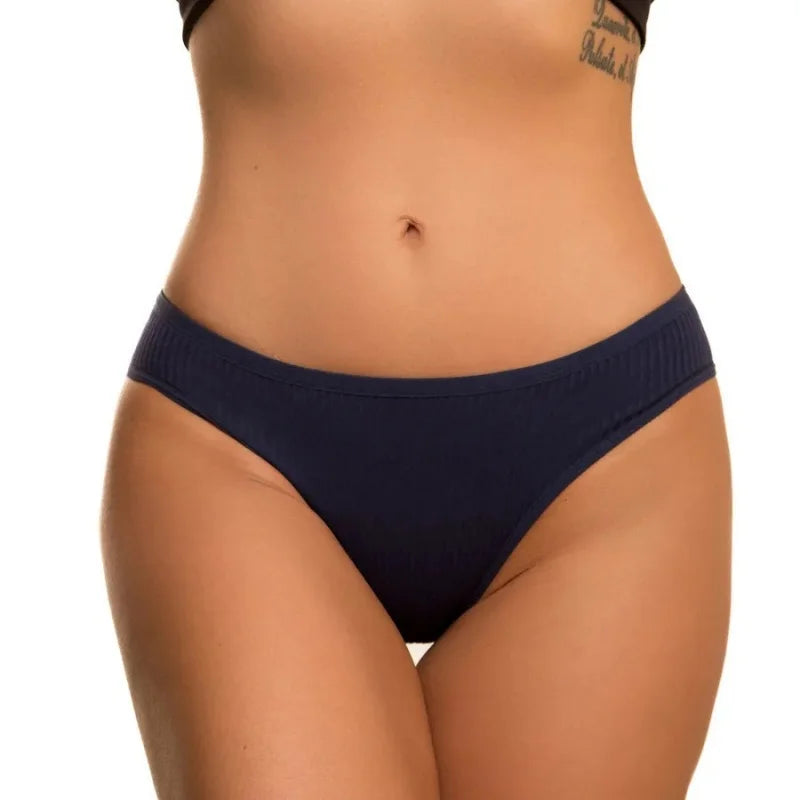 5Pcs/Set Women Cotton Panties Solid Color Low Rise Briefs Female Underpants Comfort Soft Stretch Panty Sexy Lingerie S-XXL