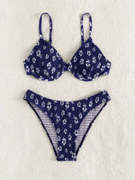 2026 Sexy Floral Twin Strap Bralette Bikini Women Swimsuit Triangle Swimwear Bathing Suits Two-piece Biquini Thong Bikinis Sets